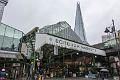 Nieselregen, gute Gelegenheit den überdachten Borough Market zu besuchen.